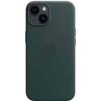 Накладка Leather Case Magsafe для iPhone 14 (Sequoia green)